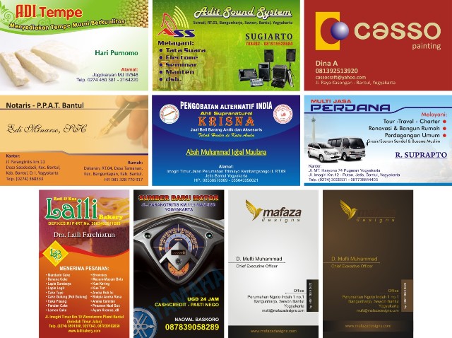 Kartu Nama Keren Murah Oke  RBC advertising and printing